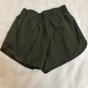 Olive Green Athletic Shorts
